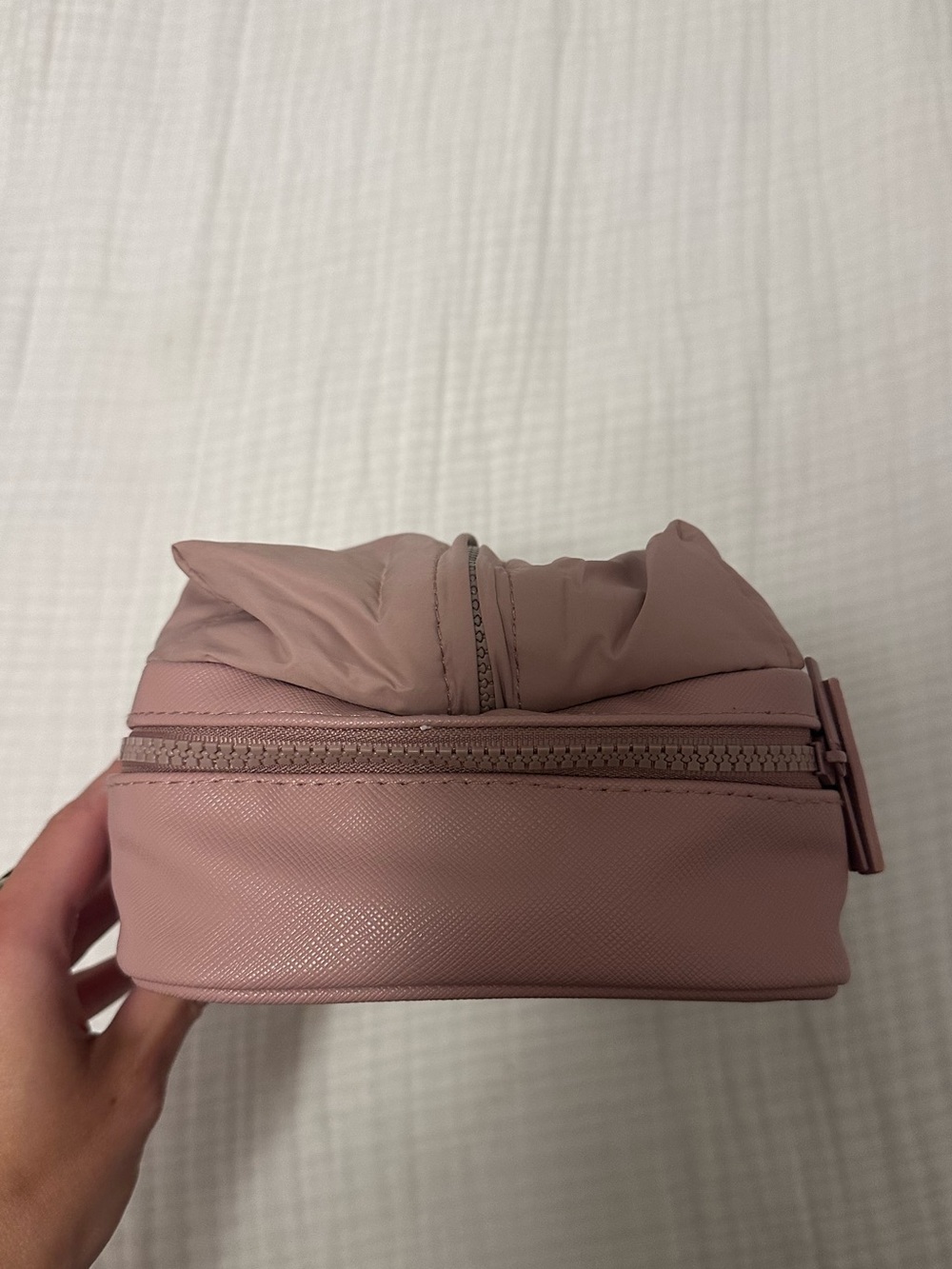 Rare Beauty Puffy Toiletry Bag in Mauve - Picture 7 of 10